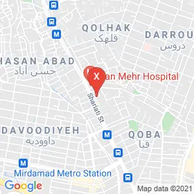 این نقشه، نشانی دکتر بهرام عطائی متخصص جراحی مغز و اعصاب در شهر تهران است. در اینجا آماده پذیرایی، ویزیت، معاینه و ارایه خدمات به شما بیماران گرامی هستند.